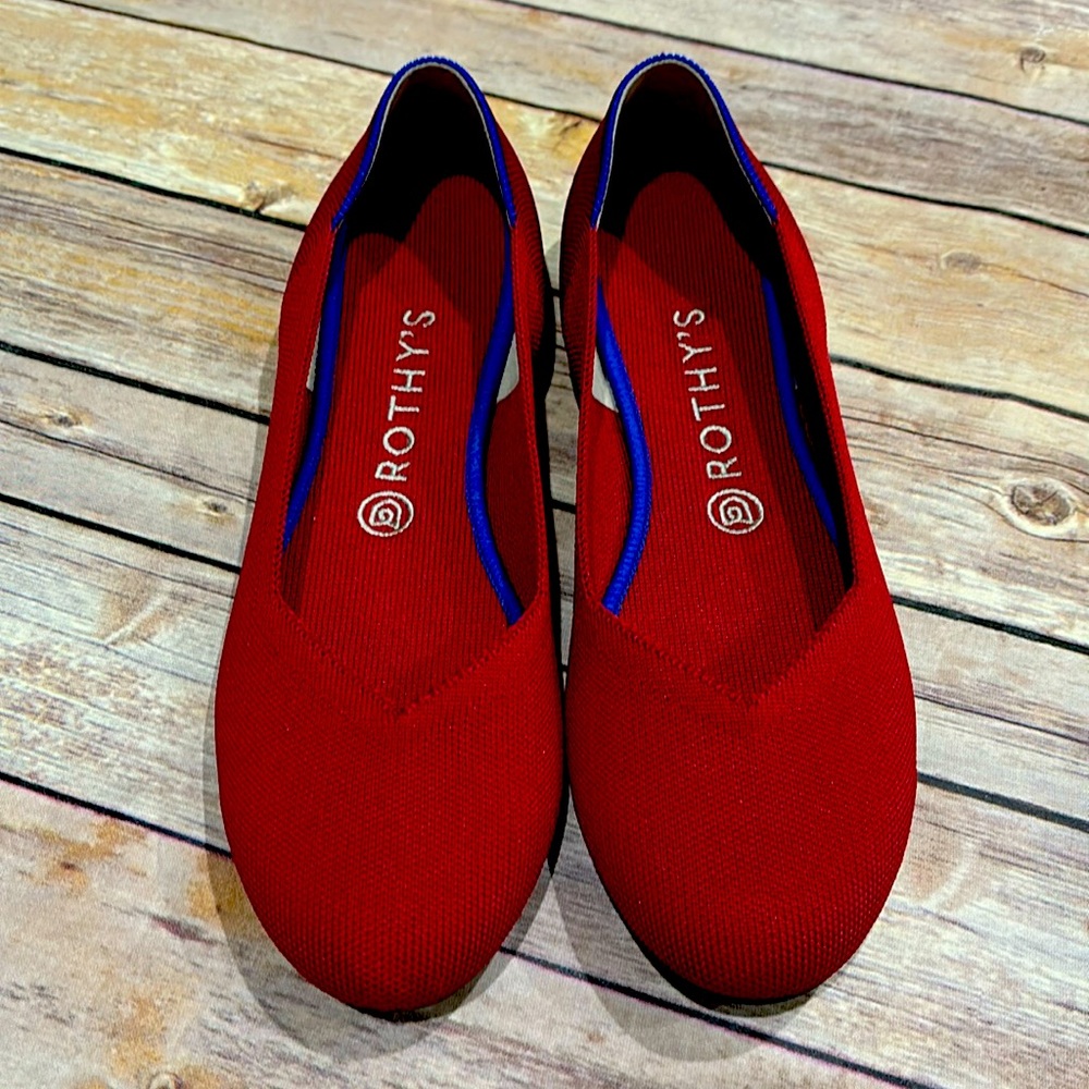 Rothy's The Flat size 9.5. Worn once.